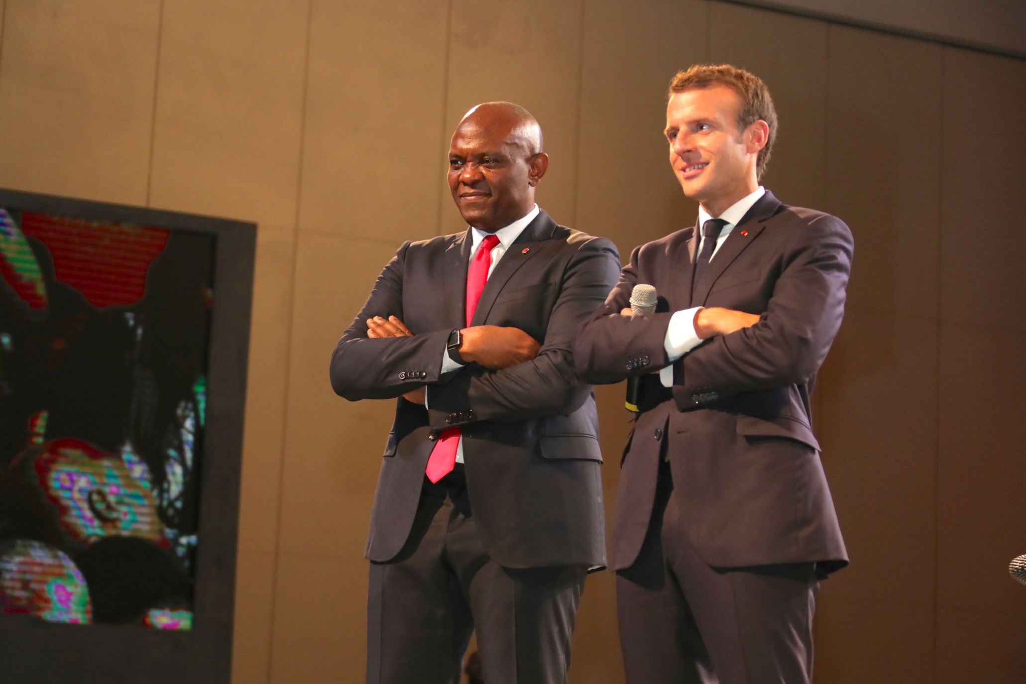 The Tony Elumelu Foundation (TEF) hosted French President, Emmanuel Macron at an exclusive gathering with over 1,000 young African entrepreneurs in attendance